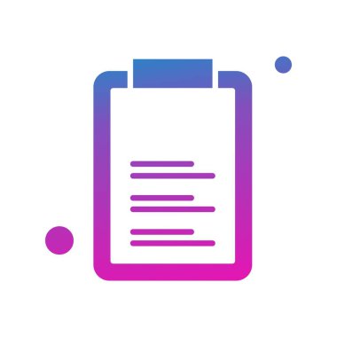 Belgenin vektör illüstrasyonu, basit simge tasarımı