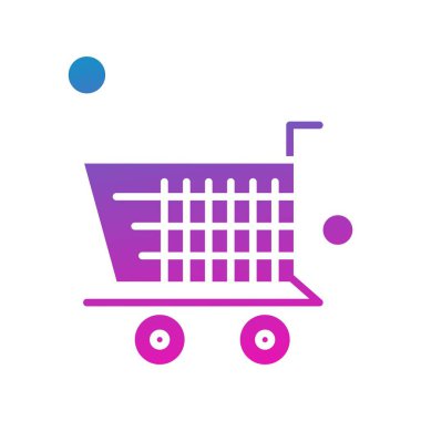 Vector Tramvay Simgesi, alışveriş arabası