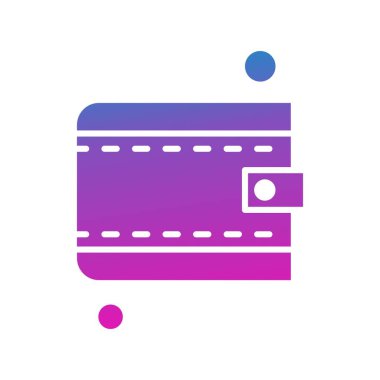 Vektör cüzdanı Ico, vektör illüstrasyonu