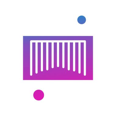 Vektör çubuğu kodlaması Ico, vektör illüstrasyonu