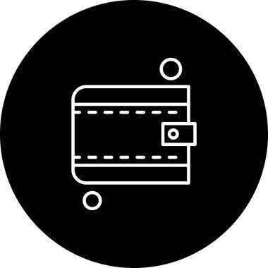 Vektör cüzdanı Ico, vektör illüstrasyonu