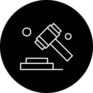  Vektör Yargıç Ico, vektör illüstrasyonu