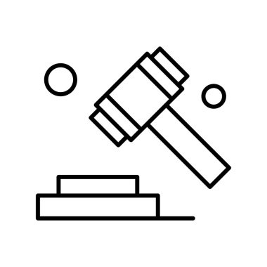  Vektör Yargıç Ico, vektör illüstrasyonu