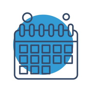  Vektör Takvim Simgesi, vektör illüstrasyonu  