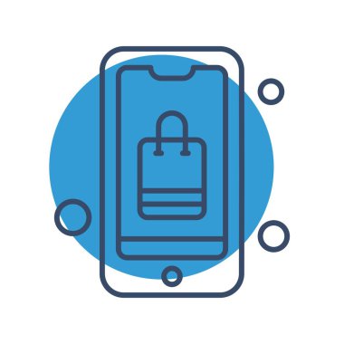 Vektör akıllı telefon simgesi, vektör illüstrasyonu  