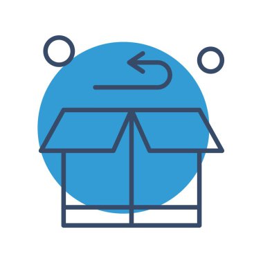  Kutu Simgesinin Vektör illüstrasyonu