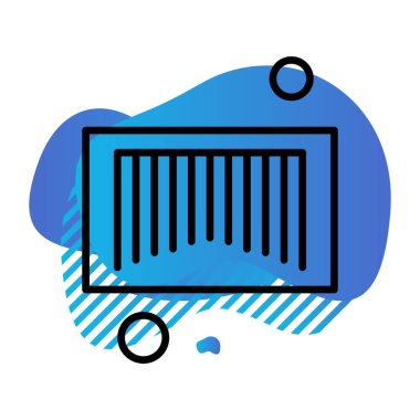 Vektör çubuğu kodlaması Ico, vektör illüstrasyonu