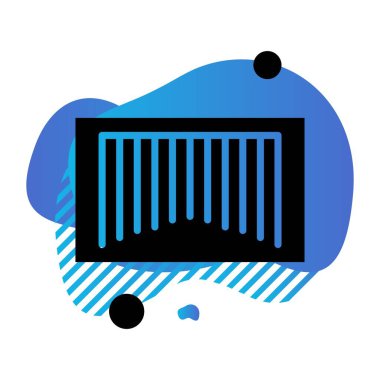 Vektör çubuğu kodlaması Ico, vektör illüstrasyonu