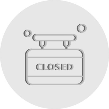  Vektör Kapalı Ico, vektör illüstrasyonu