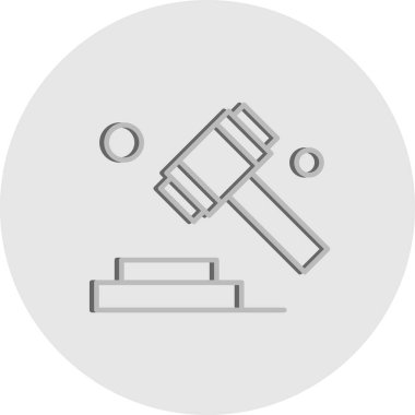  Vektör Yargıç Ico, vektör illüstrasyonu