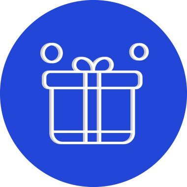  Vektör hediye kutusu Ico, vektör illüstrasyonu