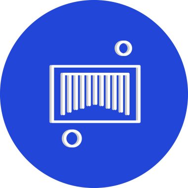 Vektör çubuğu kodlaması Ico, vektör illüstrasyonu