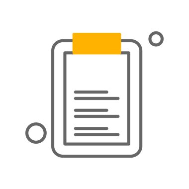 Belgenin vektör illüstrasyonu, basit simge tasarımı