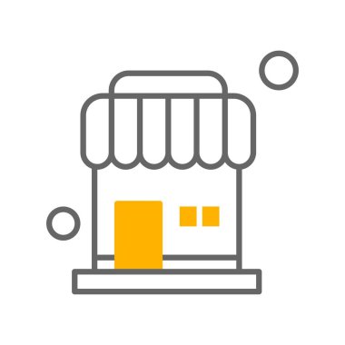 Mağaza simgesinin vektör illüstrasyonu