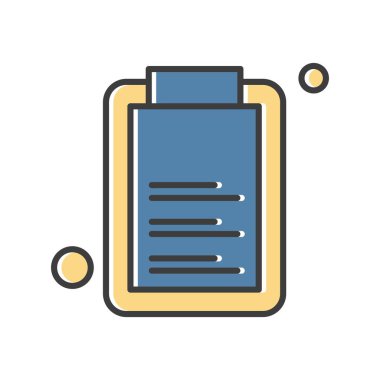 Belgenin vektör illüstrasyonu, basit simge tasarımı