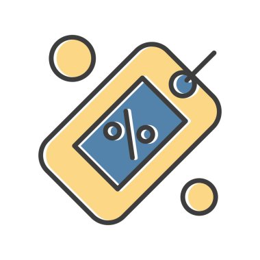 Vektör Etiketi Ico, vektör illüstrasyonu