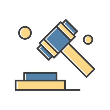  Vektör Yargıç Ico, vektör illüstrasyonu