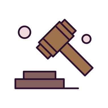  Vektör Yargıç Ico, vektör illüstrasyonu