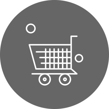 Vector Tramvay Simgesi, alışveriş arabası