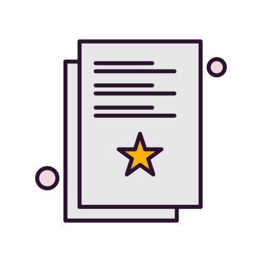 Vektör Belgesi Simgesi Dijital illüstrasyonuName