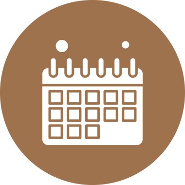  Vektör Takvim Simgesi, vektör illüstrasyonu  