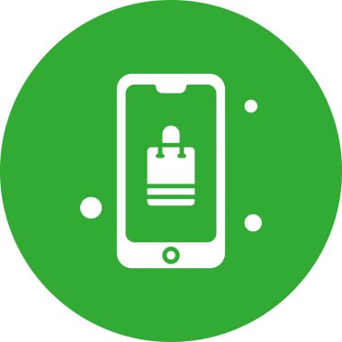 Vektör akıllı telefon simgesi, vektör illüstrasyonu  