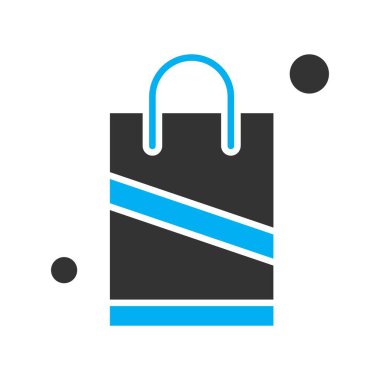 Alışveriş poşeti simgesinin vektör illüstrasyonu