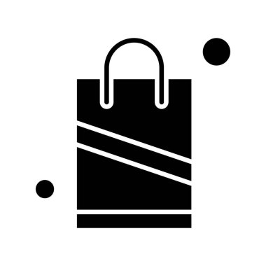 Alışveriş poşeti simgesinin vektör illüstrasyonu