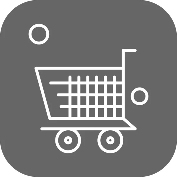 Carro Vectorial Icono Carrito Compra — Archivo Imágenes Vectoriales