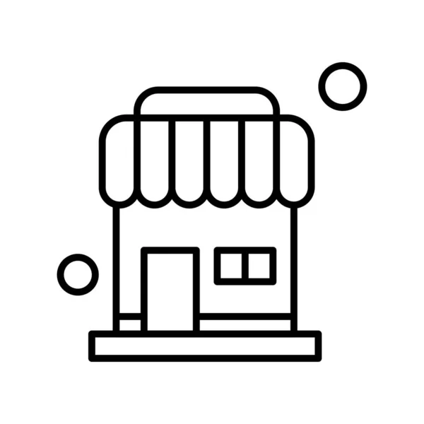 Vector Ilustración Del Icono Tienda — Vector de stock