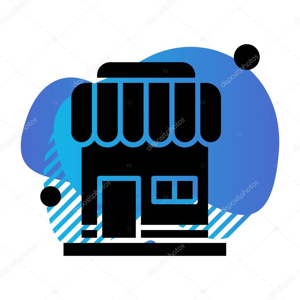 Vector illustration of shop Icon