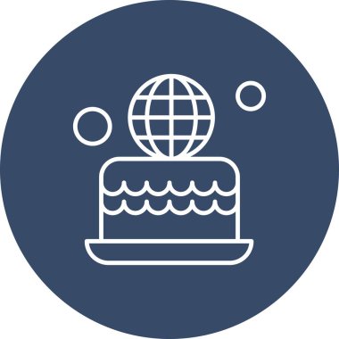 Pasta Simgesinin Vektör illüstrasyonu