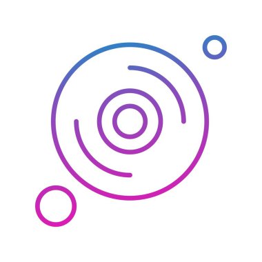  Vektör cd Simgesi, basit web illüstrasyonu 