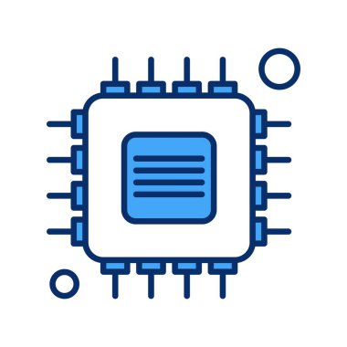 Vektör Çipi Web Simgesi