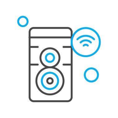  Vektör konuşmacı Simgesi, vektör illüstrasyonu  