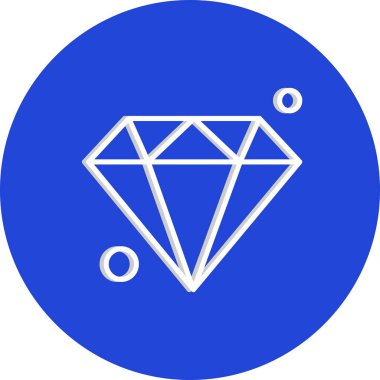 Elmas simgesi vektör illüstrasyonu