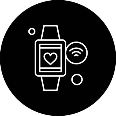 Nesnelerin internet konseptinin basit vektör simgesi