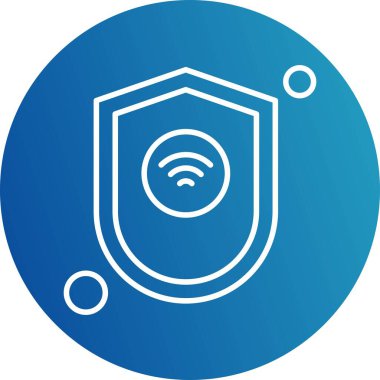 Vektör kalkanı ağ simgesi