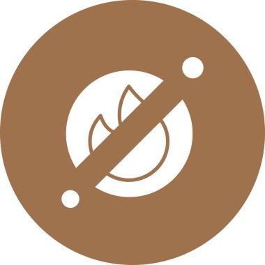 Vektör kamp simgesi, vektör illüstrasyonu