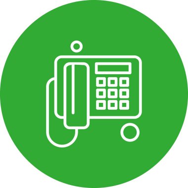 Vektör telefon simgesi, vektör illüstrasyonu  