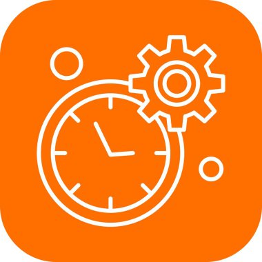 Renkli Vektör Saat Simgesi 