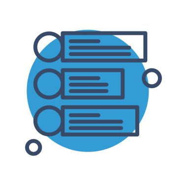 Vektör bilgileri web simgesi