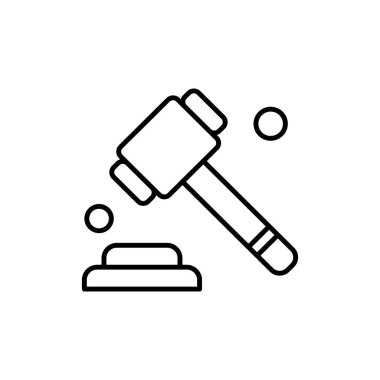  Vektör Yargıç Ico, vektör illüstrasyonu