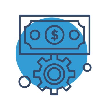 Dolar simgesi vektör illüstrasyonu