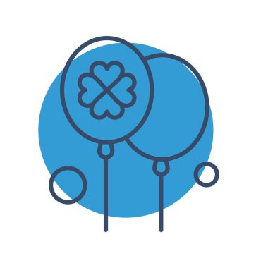 Vektör Balon Simgesi, basit web illüstrasyonu 