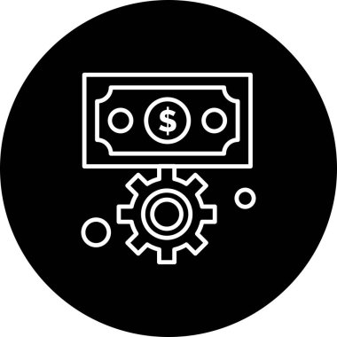 Dolar simgesi vektör illüstrasyonu