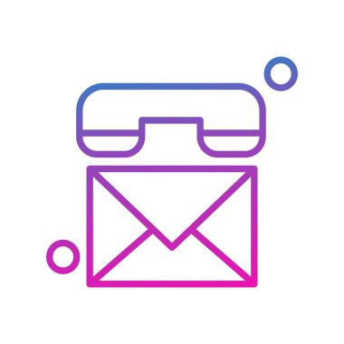 Vektör telefon simgesi, vektör illüstrasyonu  