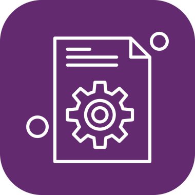 Belgenin vektör illüstrasyonu, basit simge tasarımı