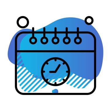 Vektör Takvim Simgesi, illüstrasyon  