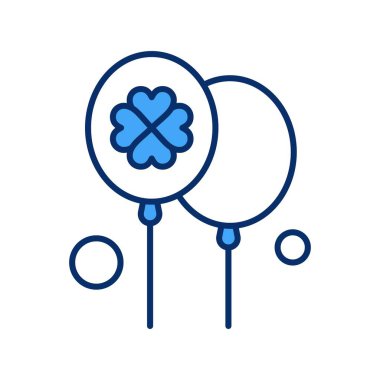 Vektör Balon Simgesi, basit web illüstrasyonu 